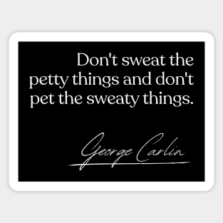 George Carlin / Funny Quote Design Sticker